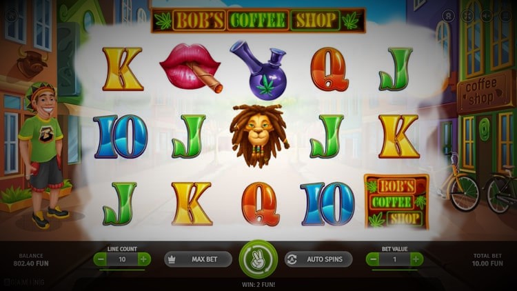 Bob's Coffee Shop slot machine gameplay